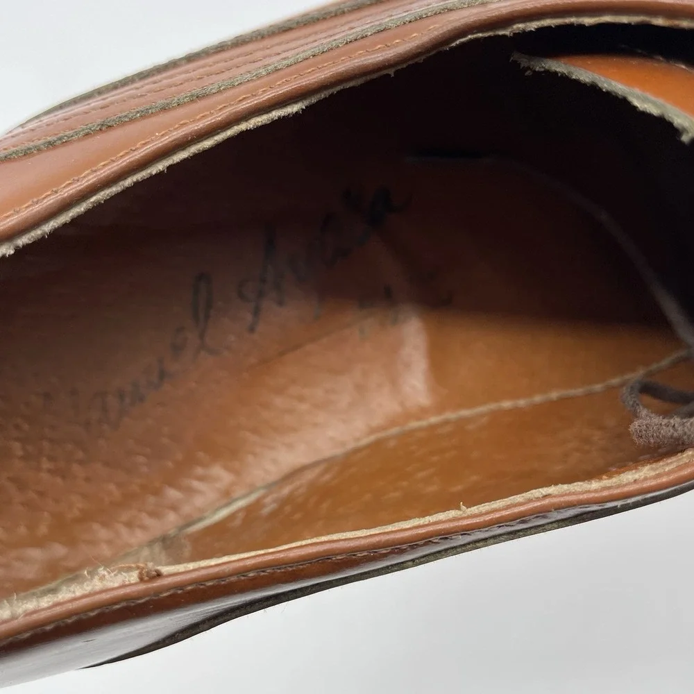 M. Ayala Brown Leather Lace-up Dress Shoes -28.5 US Size‎ 10